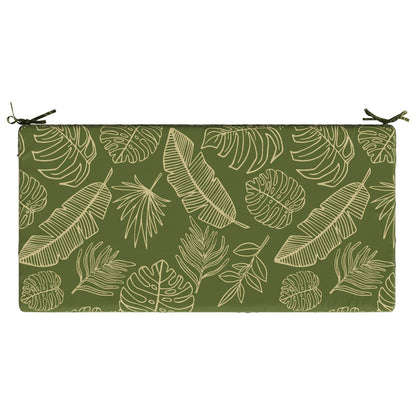Seat Cushion SOEST 100% Polyester Leaf design 120 x 80 x 15 cm