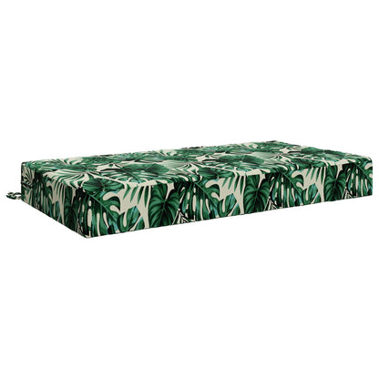 Seat Cushion SOEST 100% Polyester Leaf pattern 120 x 80 x 15 cm