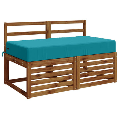 Seat Cushion SOEST 100% Polyester Turquoise 120 x 80 x 15 cm