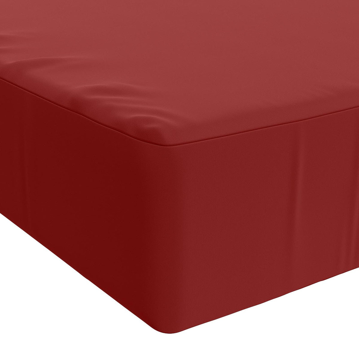 Seat Cushion SOEST 100% Polyester Wine red 120 x 80 x 15 cm