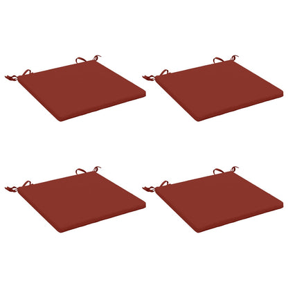 4-Piece Seat Cushions SOEST 4 pcs 100% Polyester Red