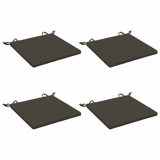 4-Piece Seat Cushions SOEST 4 pcs 100% Polyester Anthracite
