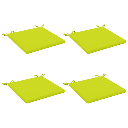 4-Piece Seat Cushions SOEST 4 pcs 100% Polyester Bright Green