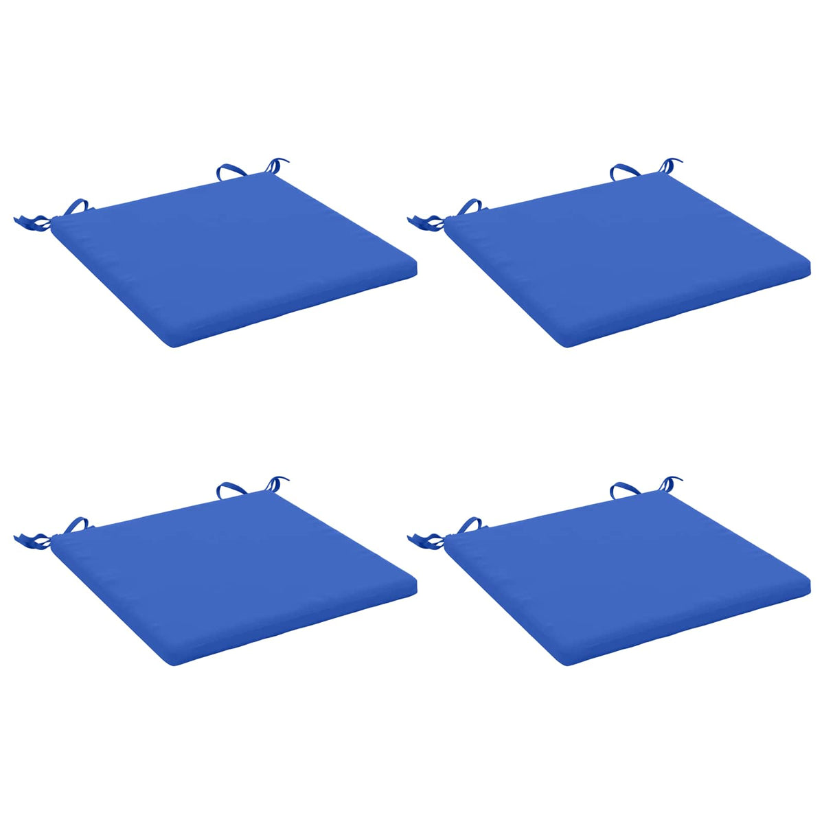4-Piece Seat Cushions SOEST 4 pcs 100% Polyester Royal Blue
