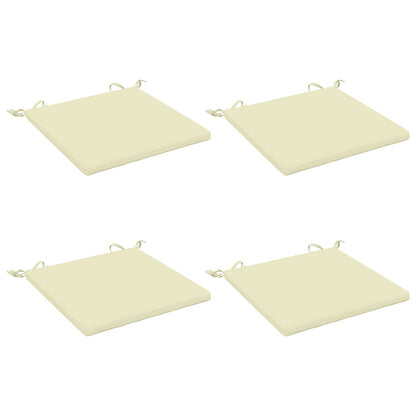 4-Piece Seat Cushions SOEST 4 pcs 100% Polyester Cream