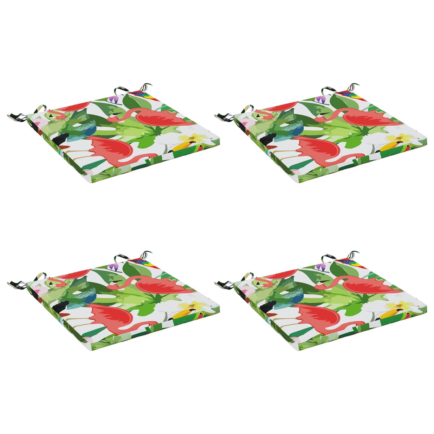4-Piece Seat Cushions SOEST 4 pcs 100% Polyester Multicolour