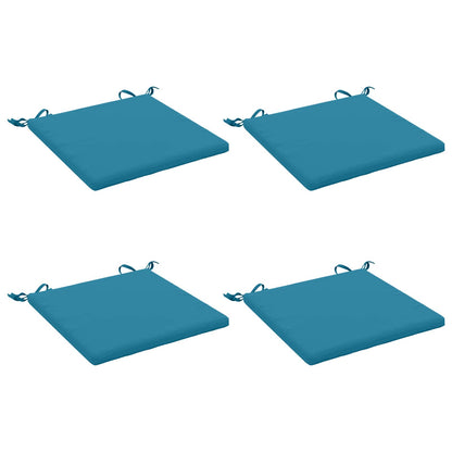 4-Piece Seat Cushions SOEST 4 pcs 100% Polyester Light Blue