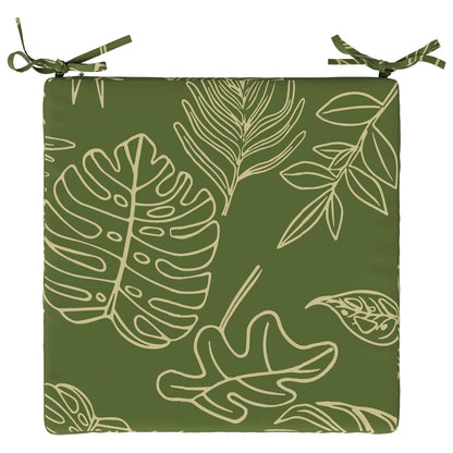4-Piece Seat Cushions SOEST 4 pcs 100% Polyester Leaf Design