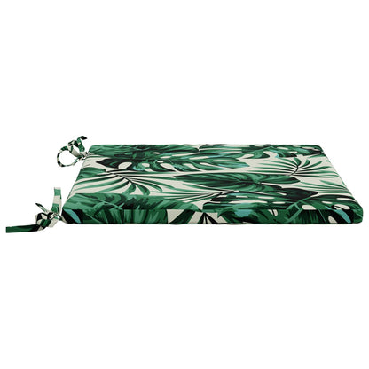 4-Piece Seat Cushions SOEST 4 pcs 100% Polyester Leaf Pattern