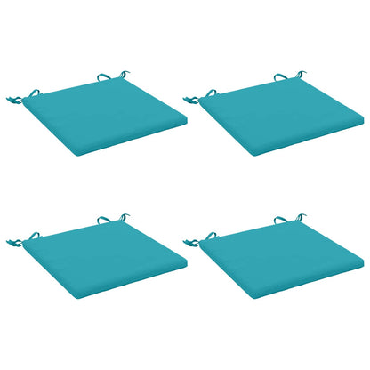 4-Piece Seat Cushions SOEST 4 pcs 100% Polyester Turquoise