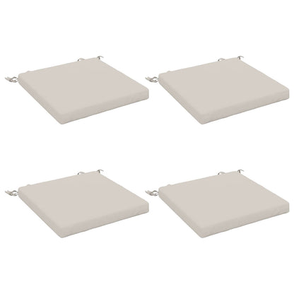 4-Piece Seat Cushions SOEST 4 pcs 100% Polyester White