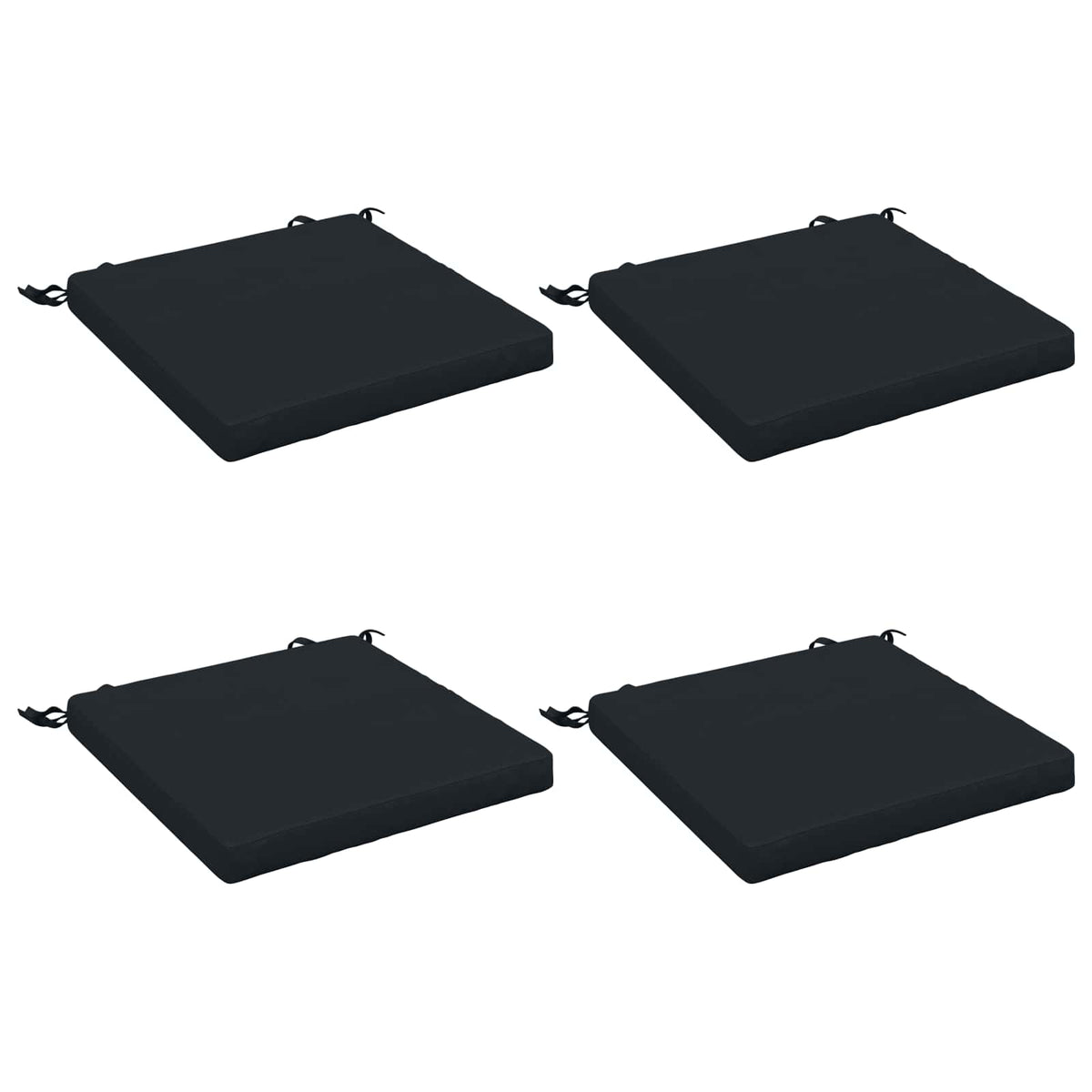 4-Piece Seat Cushions SOEST 4 pcs 100% Polyester Dark Blue