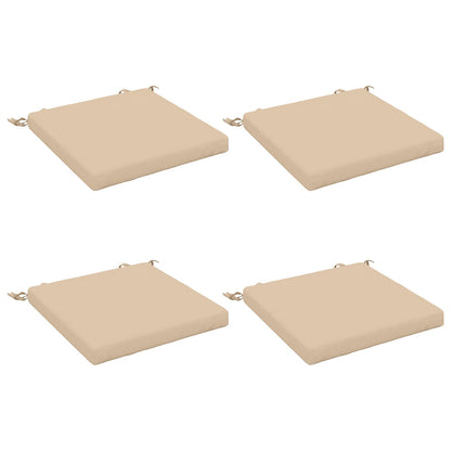 4-Piece Seat Cushions SOEST 4 pcs 100% Polyester Cream