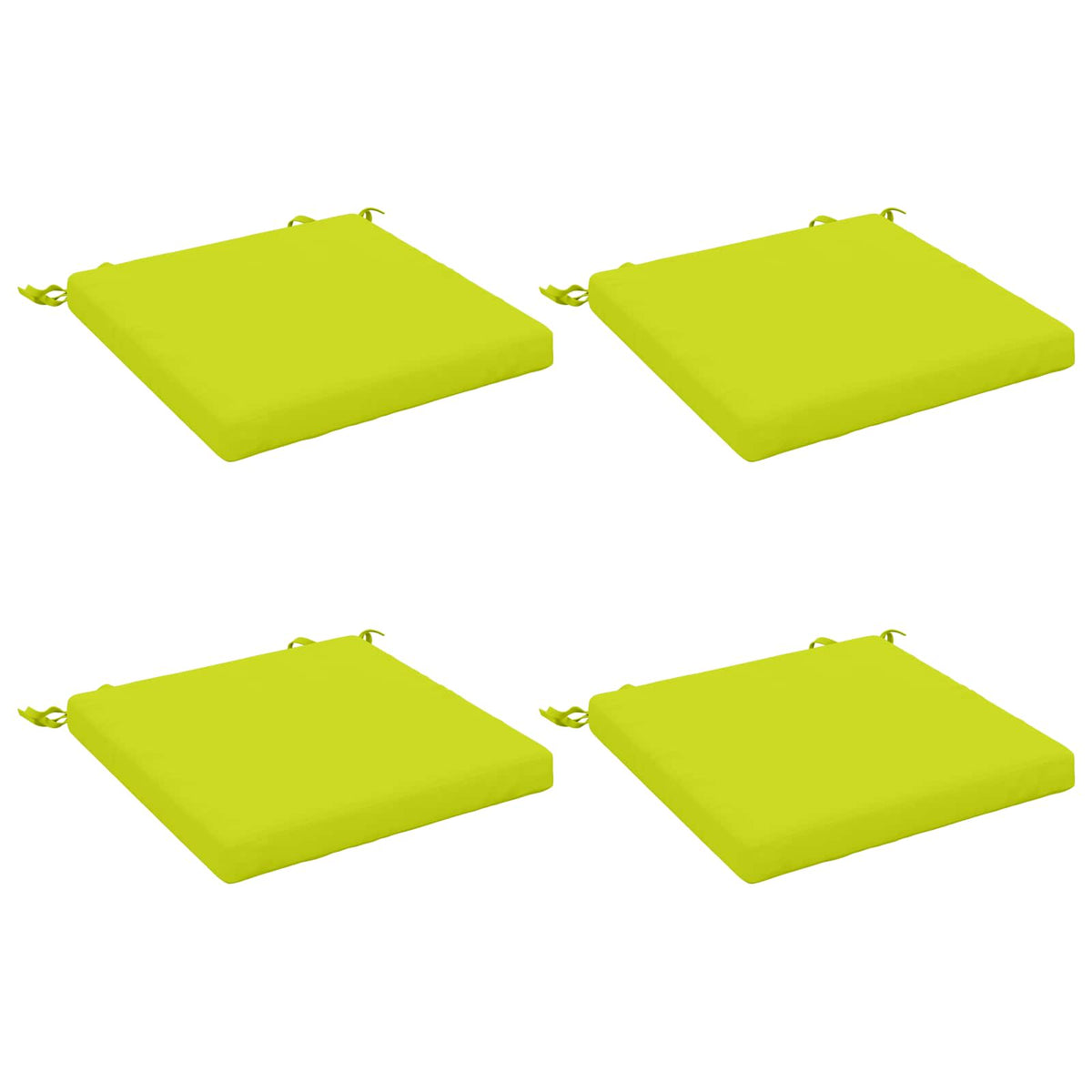 4-Piece Seat Cushions SOEST 4 pcs 100% Polyester Bright Green