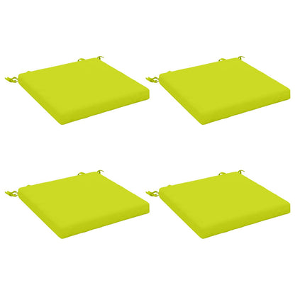 4-Piece Seat Cushions SOEST 4 pcs 100% Polyester Bright Green