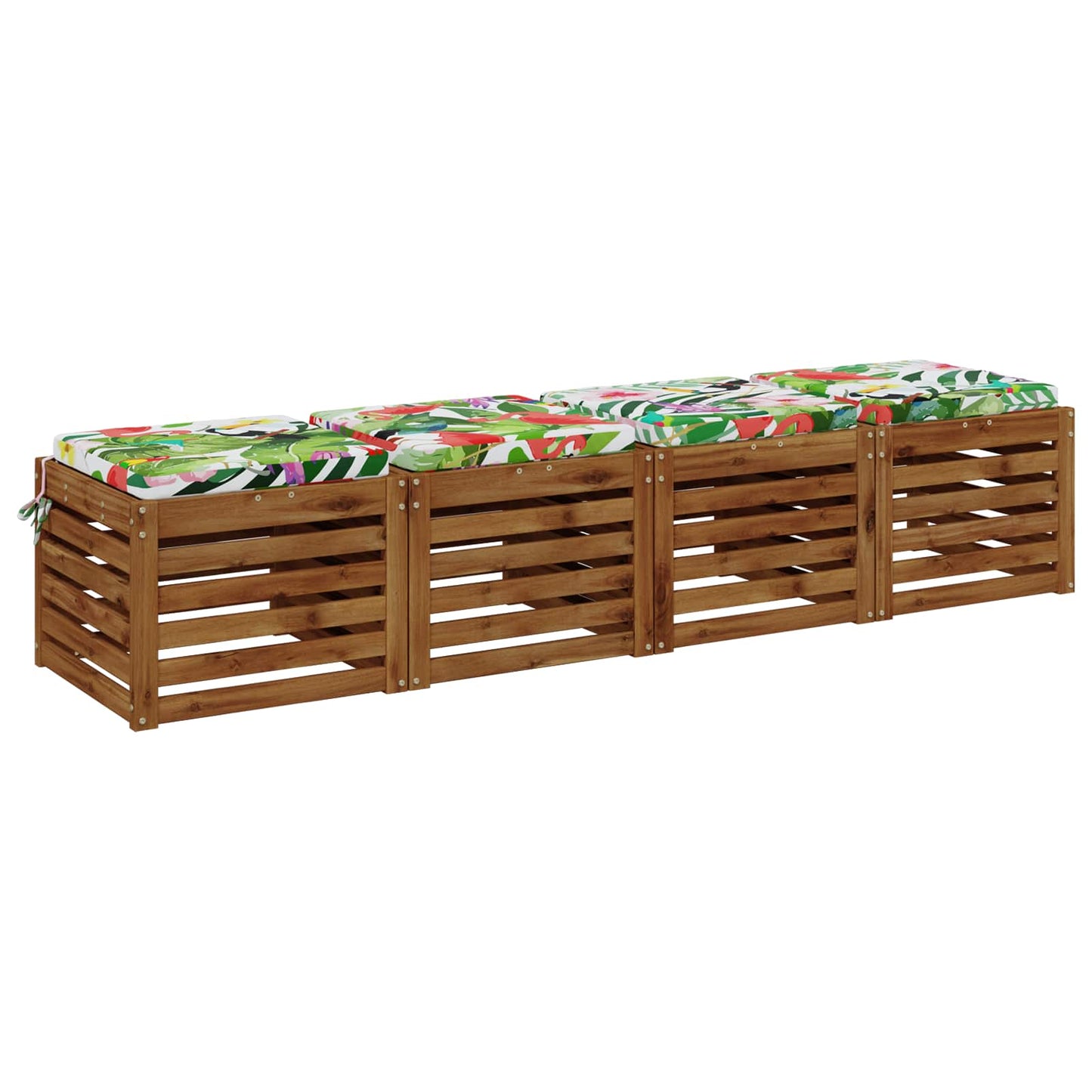 4-Piece Seat Cushions SOEST 4 pcs 100% Polyester Multicolour