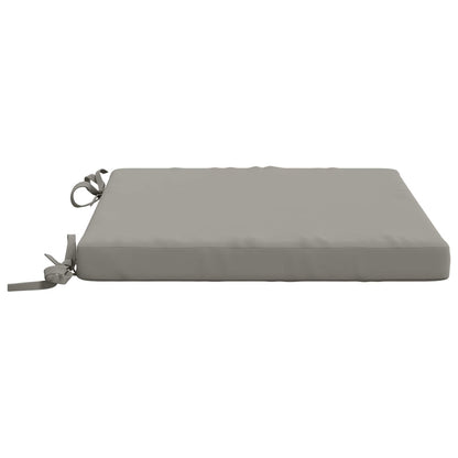 4-Piece Seat Cushions SOEST 4 pcs 100% Polyester Grey