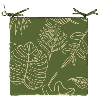 4-Piece Seat Cushions SOEST 4 pcs 100% Polyester Leaf Design