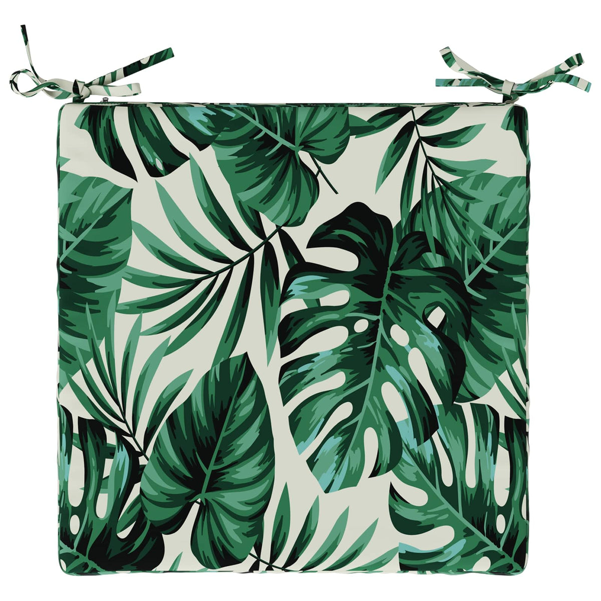 Seat Cushions SOEST 4 pcs 100% Polyester Leaf Pattern