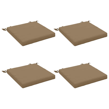 4-Piece Seat Cushions SOEST 4 pcs 100% Polyester Taupe