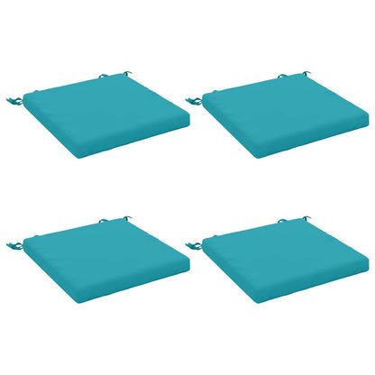 4-Piece Seat Cushions SOEST 4 pcs 100% Polyester Turquoise