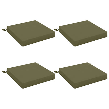 4-Piece Seat Cushions SOEST 4 pcs 100% Polyester Olive Green