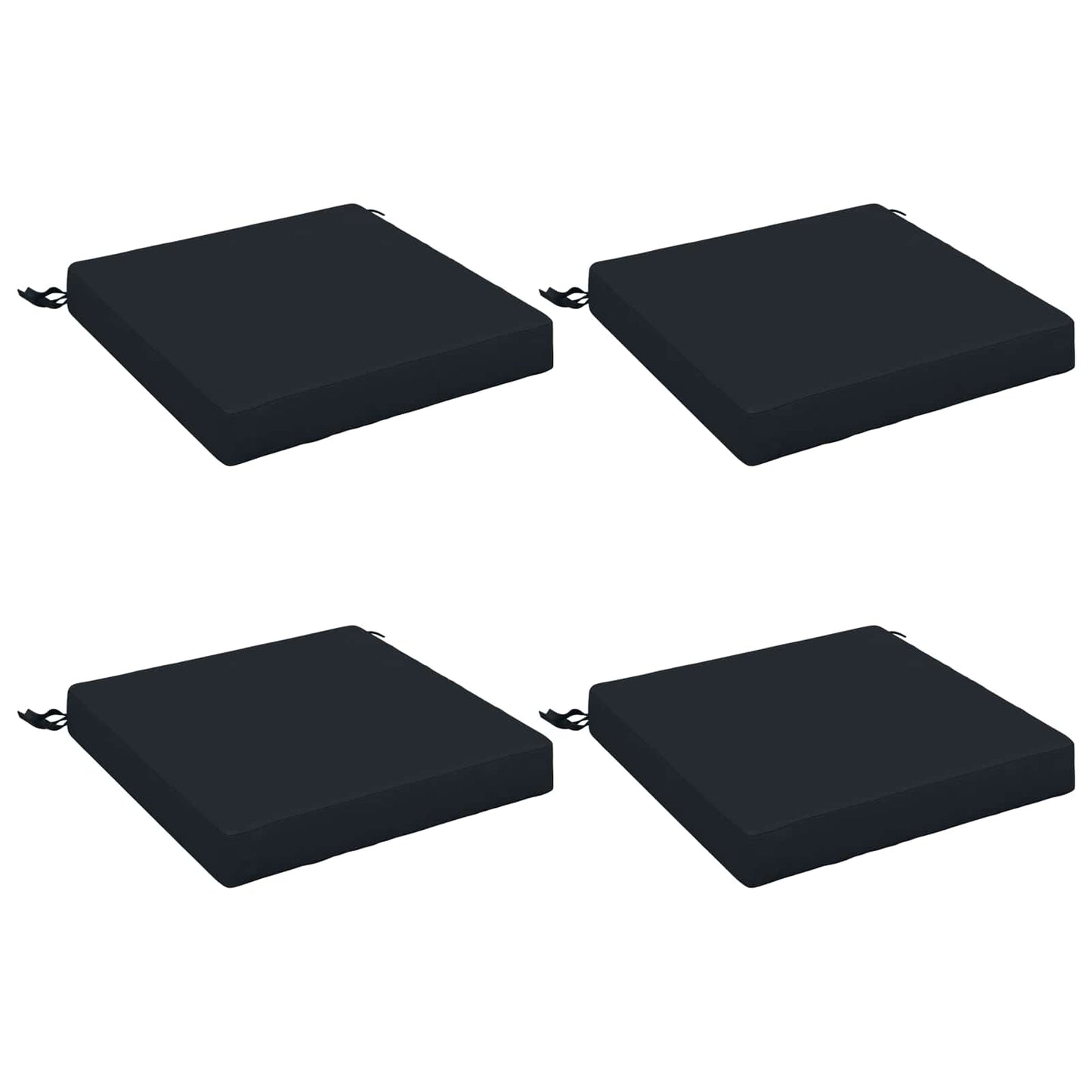 4-Piece Seat Cushions SOEST 4 pcs 100% Polyester Dark Blue