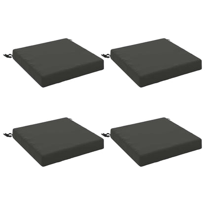 4-Piece Seat Cushions SOEST 4 pcs 100% Polyester Anthracite