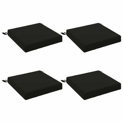 4-Piece Seat Cushions SOEST 4 pcs 100% Polyester Black