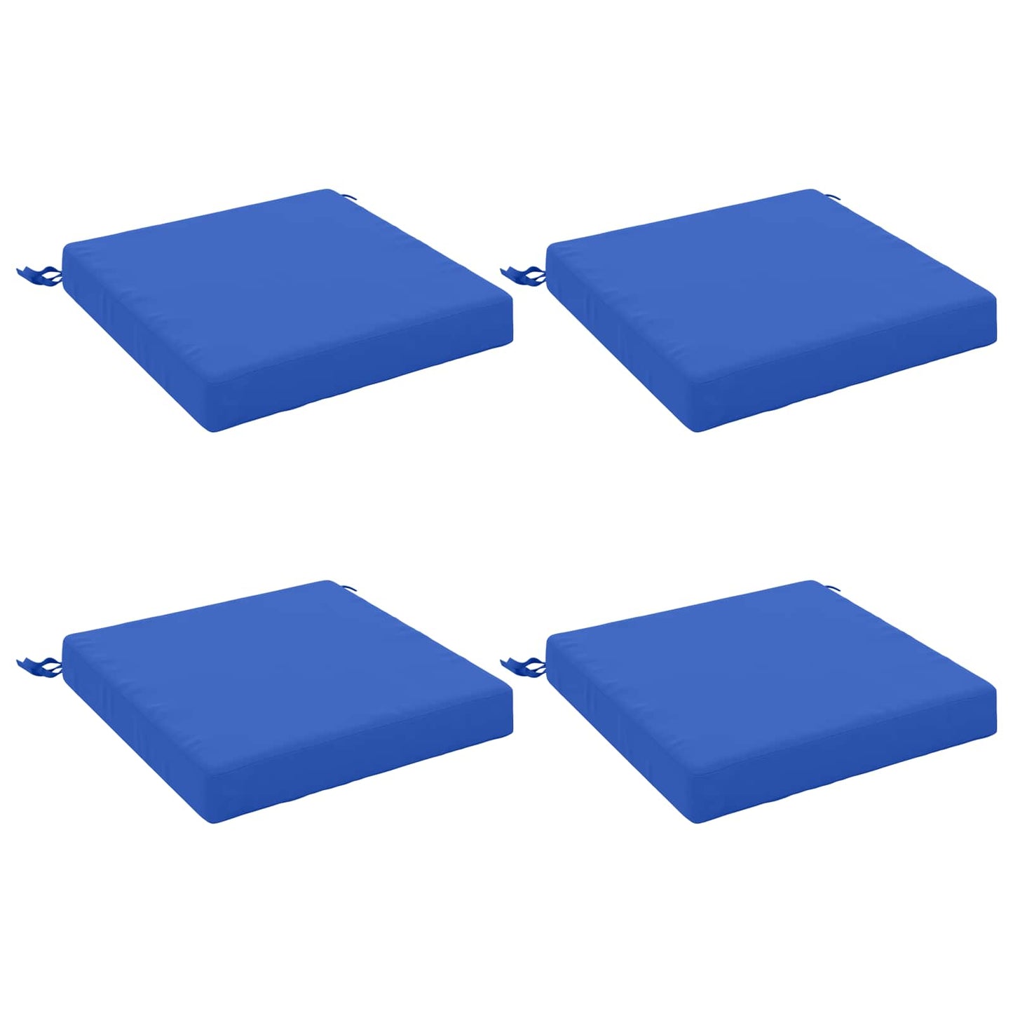 4-Piece Seat Cushions SOEST 4 pcs 100% Polyester Royal Blue