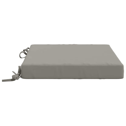 4-Piece Seat Cushions SOEST 4 pcs 100% Polyester Grey