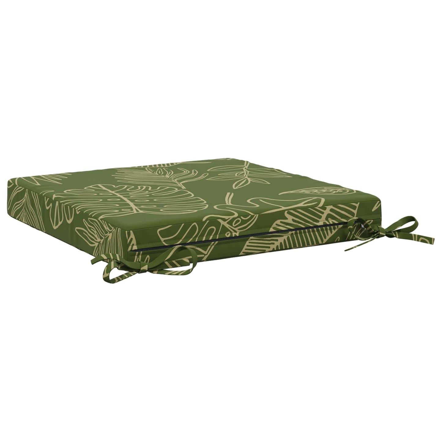 4-Piece Seat Cushions SOEST 4 pcs 100% Polyester Leaf Design