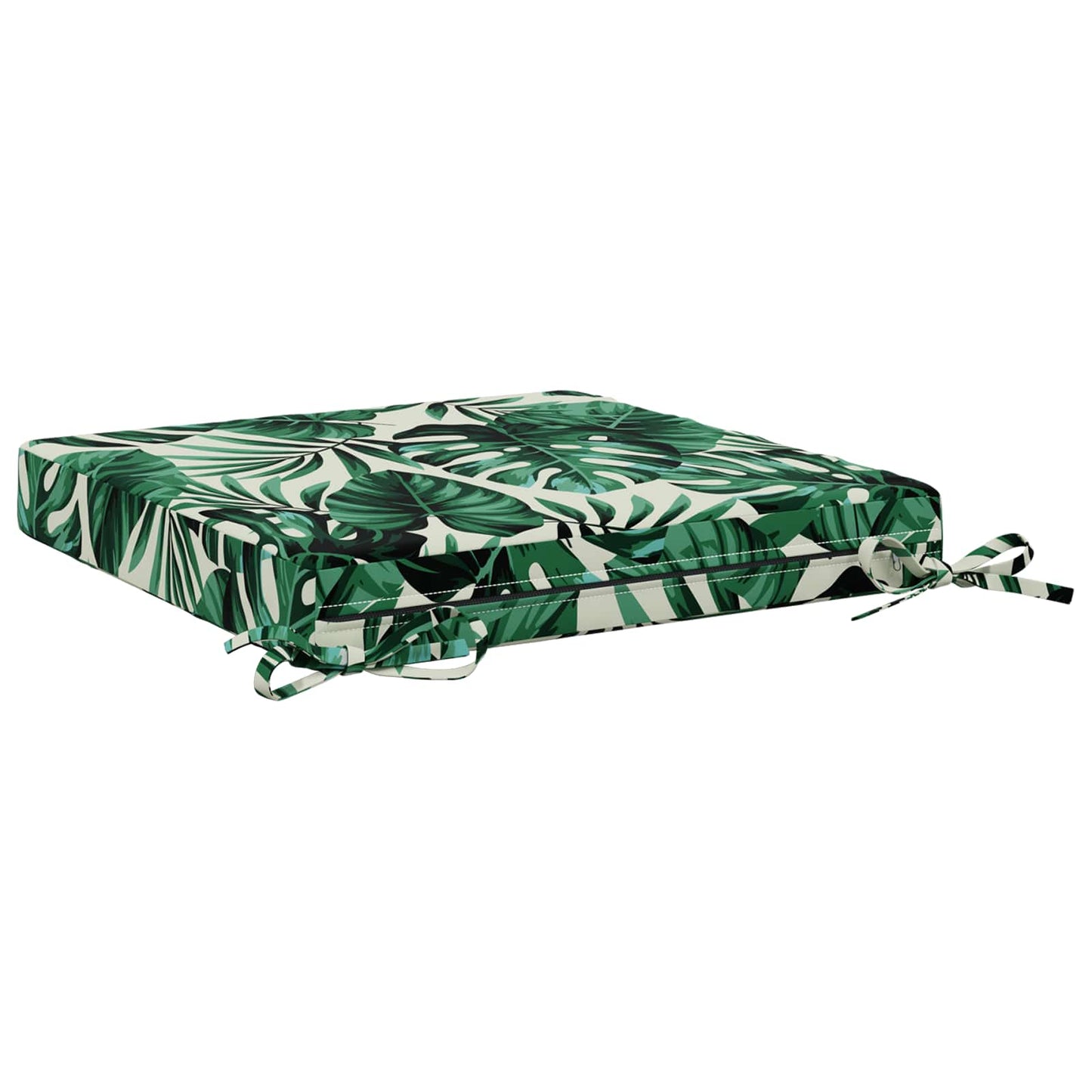 4-Piece Seat Cushions SOEST 4 pcs 100% Polyester Leaf Pattern