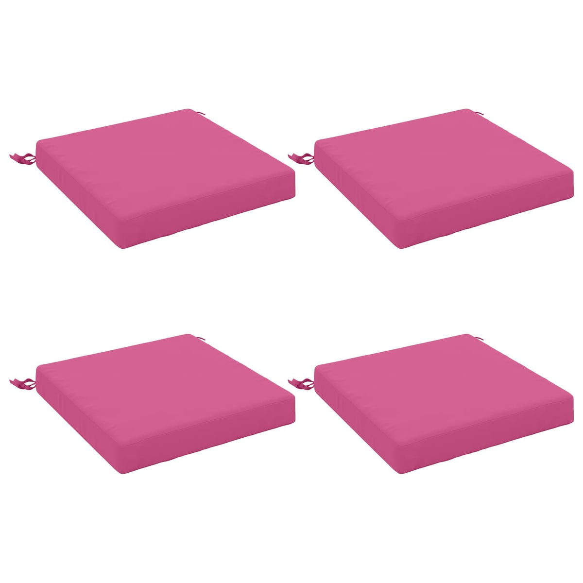 4-Piece Seat Cushions SOEST 4 pcs 100% Polyester Pink