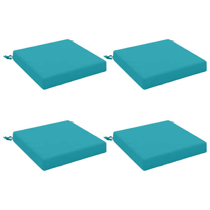 4-Piece Seat Cushions SOEST 4 pcs 100% Polyester Turquoise