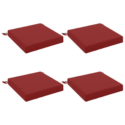 4-Piece Seat Cushions SOEST 4 pcs 100% Polyester Wine Red