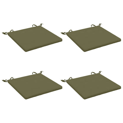 4-Piece Seat Cushions SOEST 4 pcs 100% Polyester Olive Green