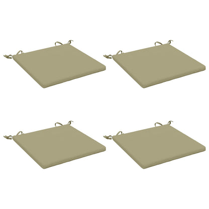 4-Piece Seat Cushions SOEST 4 pcs 100% Polyester Light Green