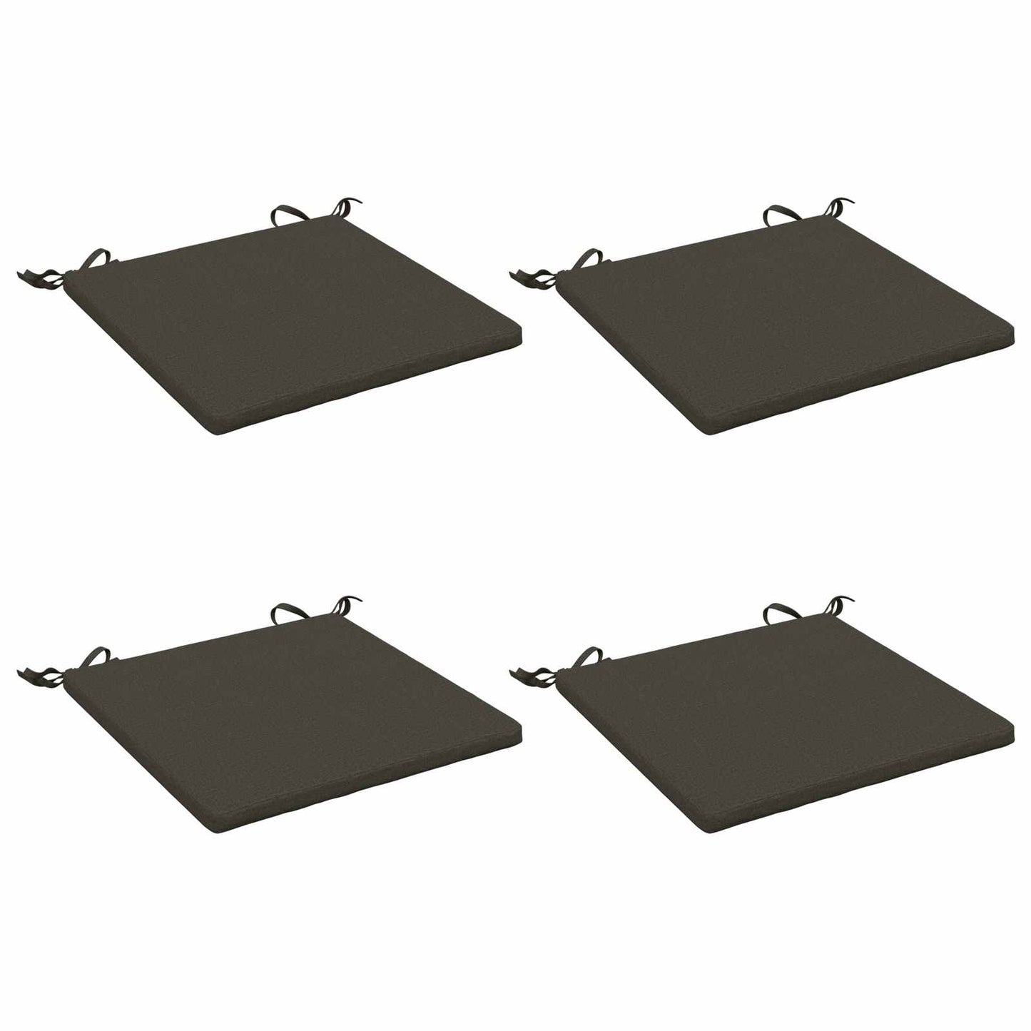 4-Piece Seat Cushions SOEST 4 pcs 100% Polyester Anthracite