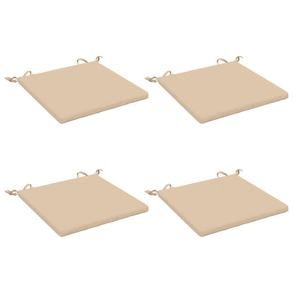 4-Piece Seat Cushions SOEST 4 pcs 100% Polyester Cream