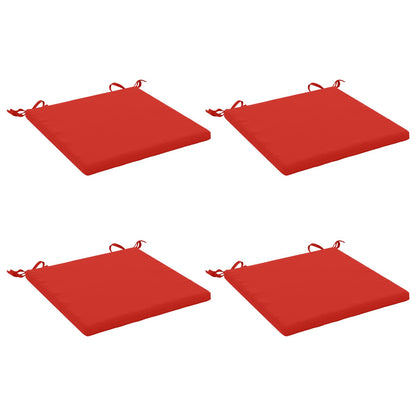 4-Piece Seat Cushions SOEST 4 pcs 100% Polyester Red