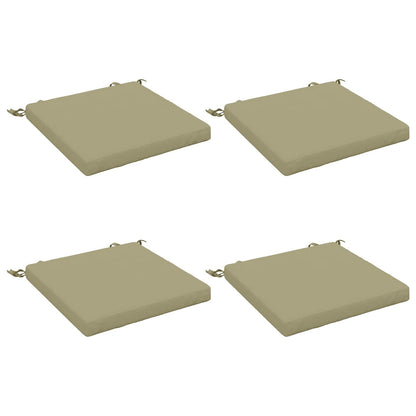 4-Piece Seat Cushions SOEST 4 pcs 100% Polyester Light Green
