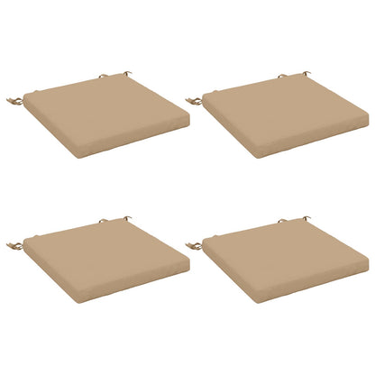 4-Piece Seat Cushions SOEST 4 pcs 100% Polyester Sand