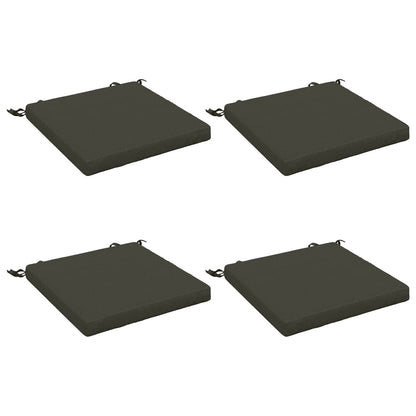 4-Piece Seat Cushions SOEST 4 pcs 100% Polyester Anthracite