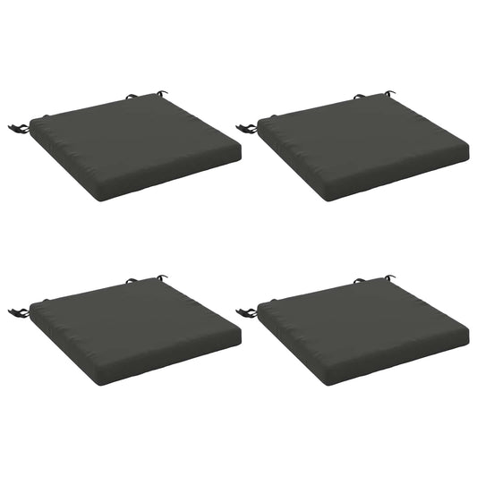 4-Piece Seat Cushions SOEST 4 pcs 100% Polyester Anthracite