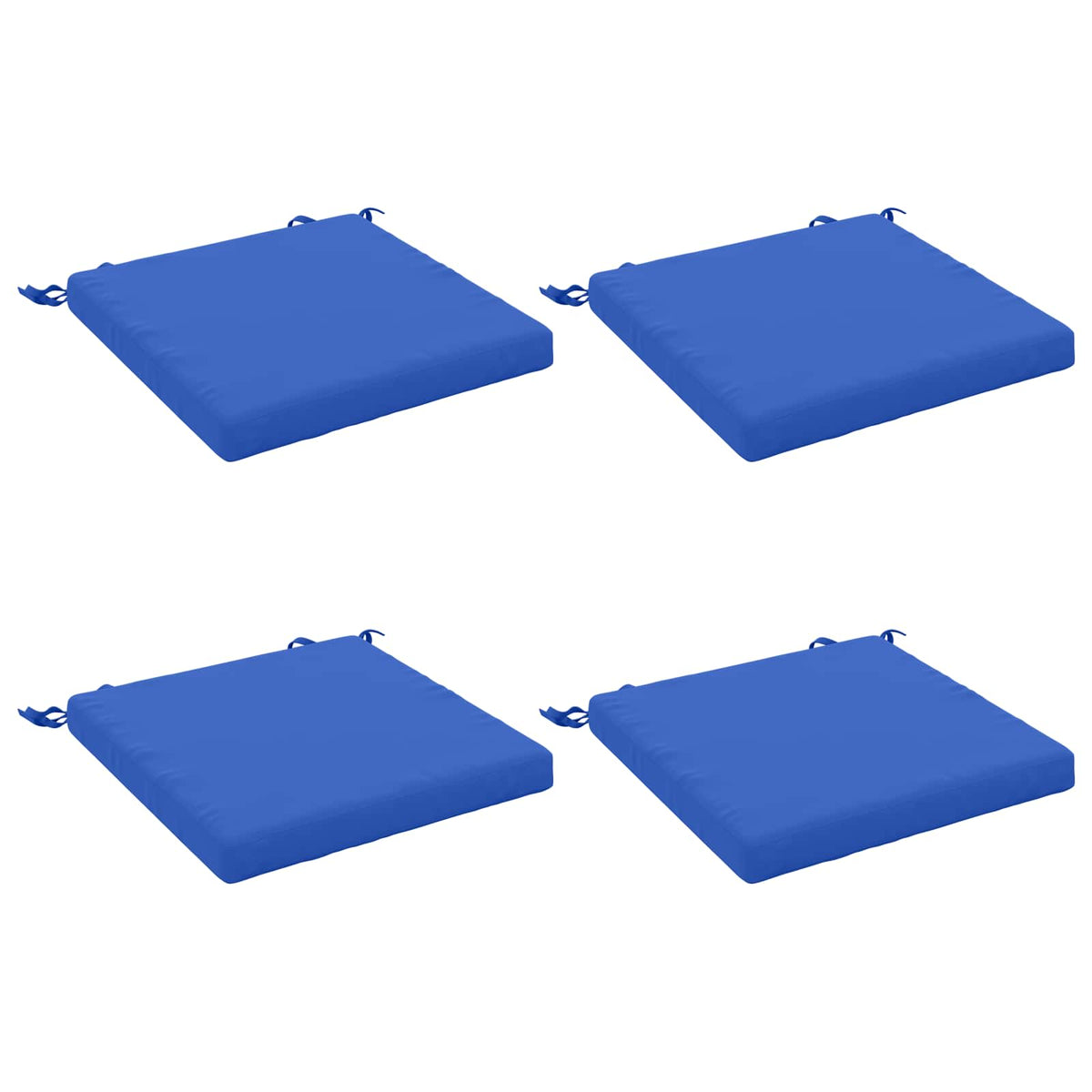 4-Piece Seat Cushions SOEST 4 pcs 100% Polyester Royal Blue