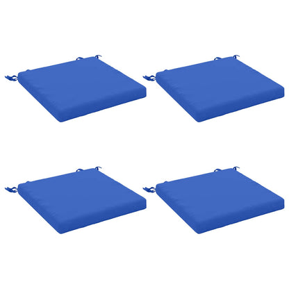 4-Piece Seat Cushions SOEST 4 pcs 100% Polyester Royal Blue