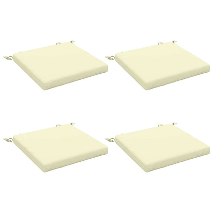4-Piece Seat Cushions SOEST 4 pcs 100% Polyester Cream