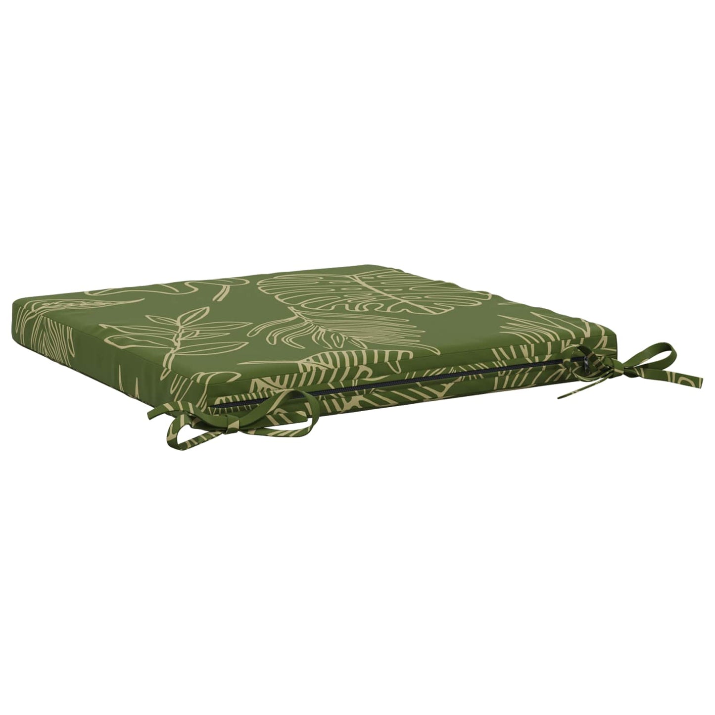 4-Piece Seat Cushions SOEST 4 pcs 100% Polyester Leaf Design