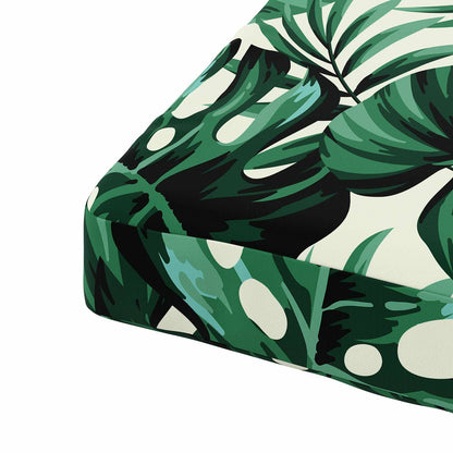 4-Piece Seat Cushions SOEST 4 pcs 100% Polyester Leaf Pattern